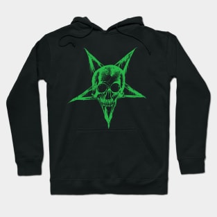 Skull Pentagram (green version) Hoodie